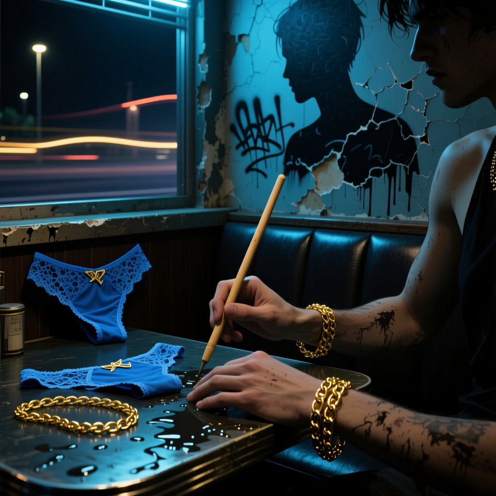 Blue Lace Panties artwork
