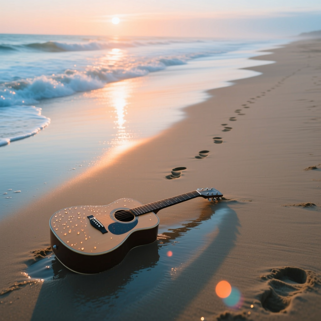 Guitar By The Ocean artwork