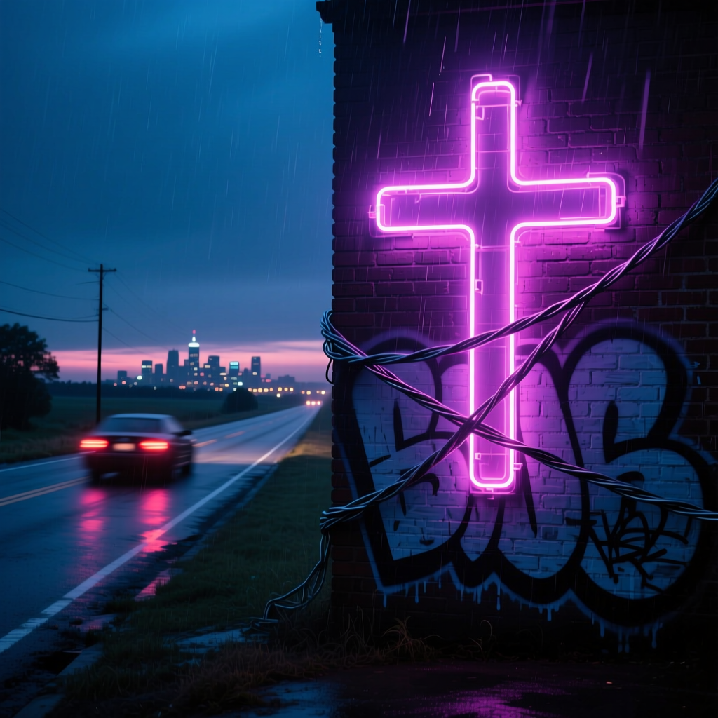 Black Neon Cathedral artwork