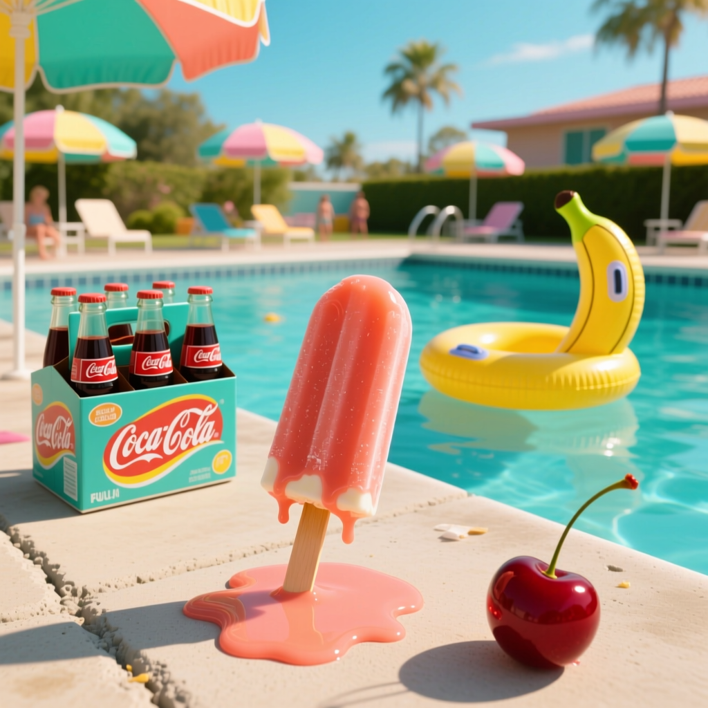 Poolside artwork