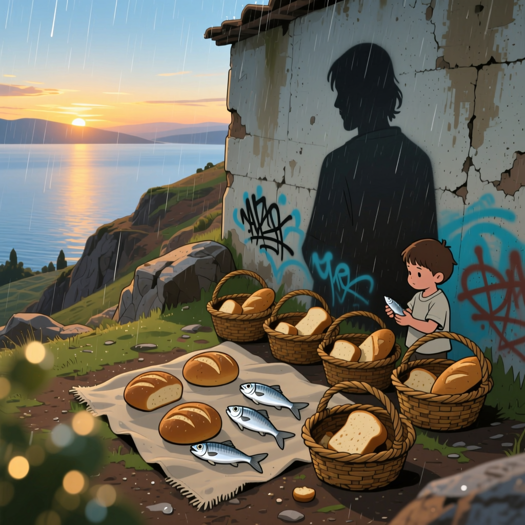 Jesus, Lord of Miracles (Jesus Feeds the Five Thousand) artwork