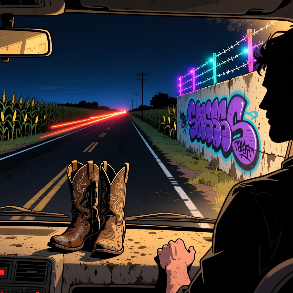 Neon On The Backroads artwork