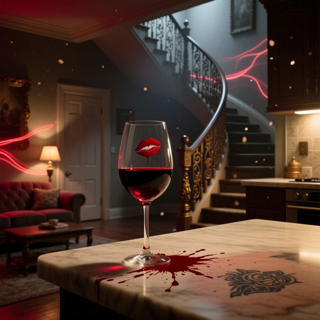 Lipstick On A Wine Glass artwork