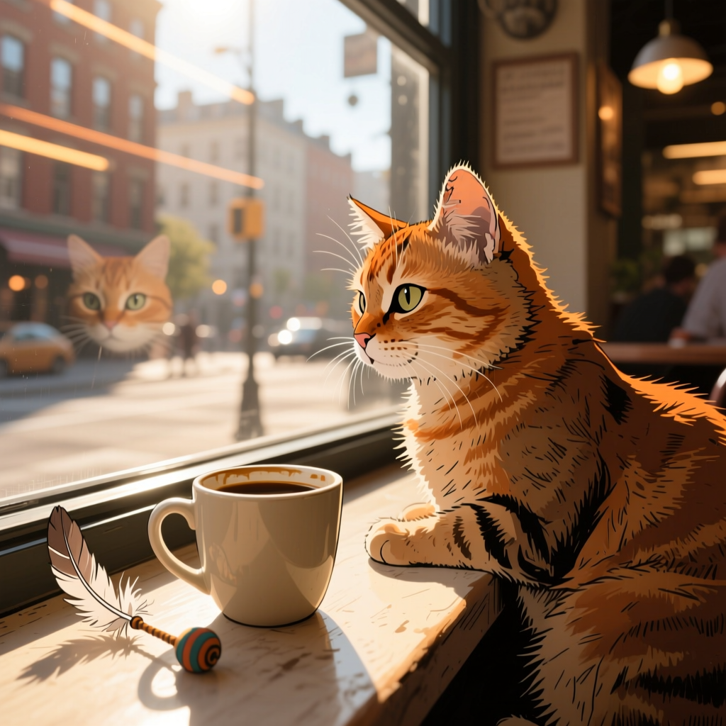 The King of the Cat Café artwork