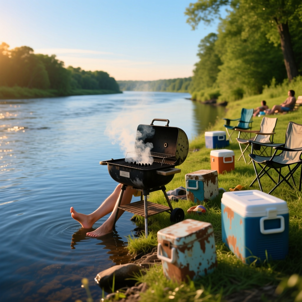 Sunday on the River artwork
